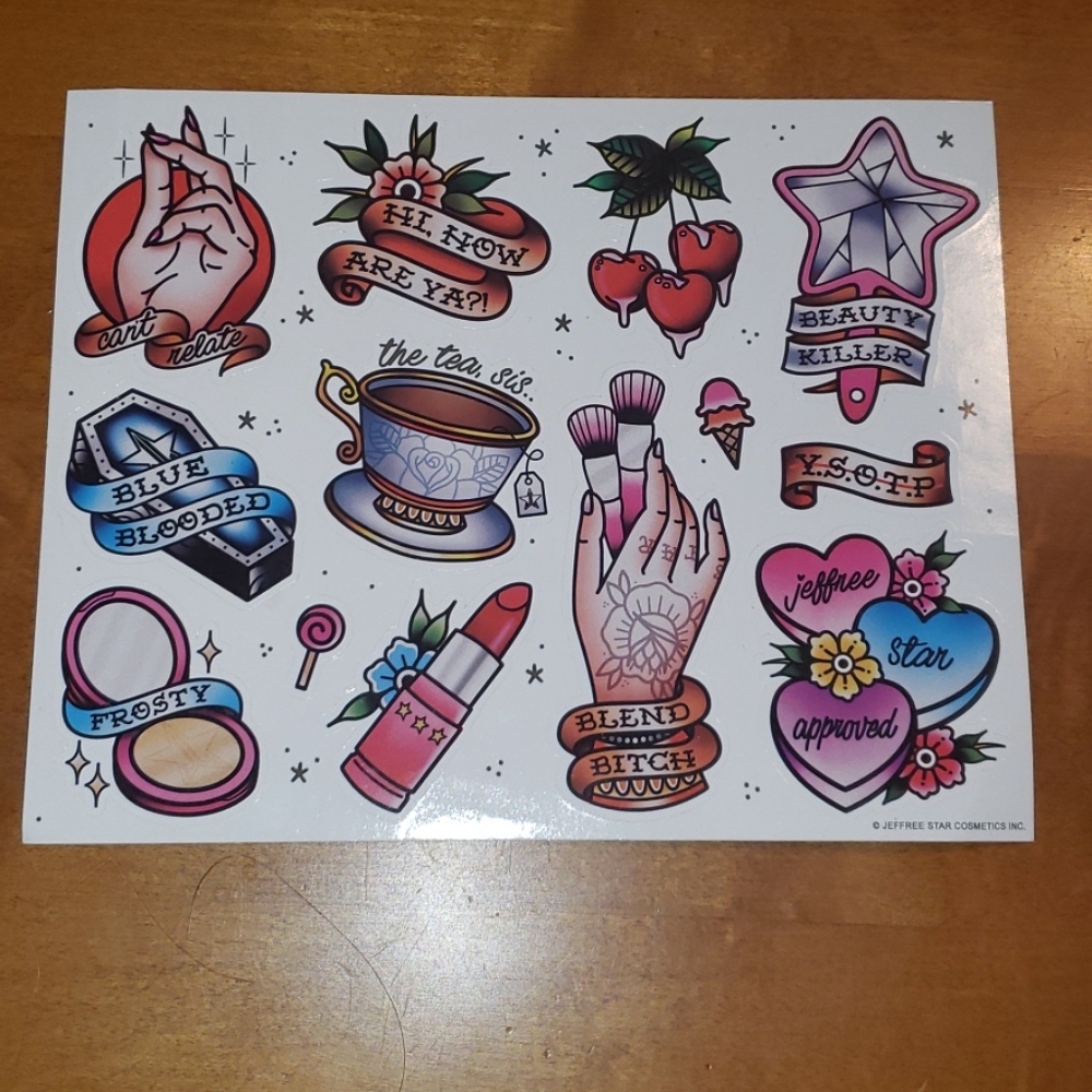 Jeffree star stickers